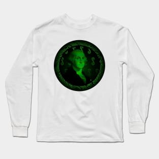 Digital Currency - One Dollar Bill Long Sleeve T-Shirt